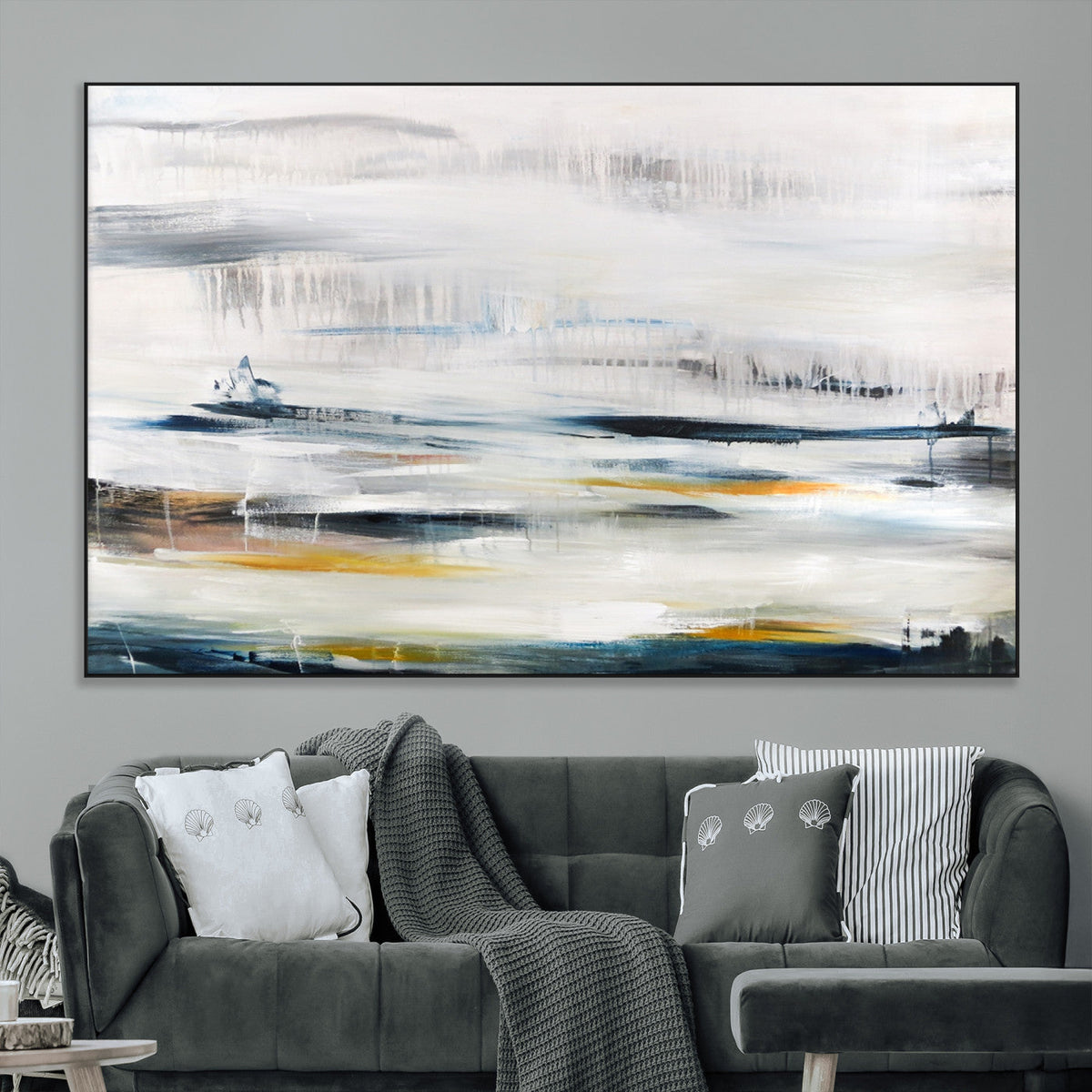 Soft Color Abstract Canvas Print