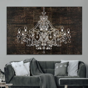 Rustic Chandelier Canvas Print