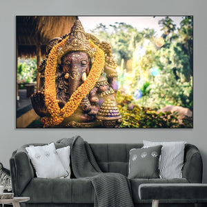 Hinduism Statue Wall Art Canvas Print