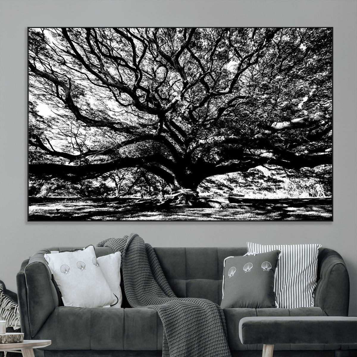 Mighty Angel Oak Wall Art | Angel Oak Tree Art Print