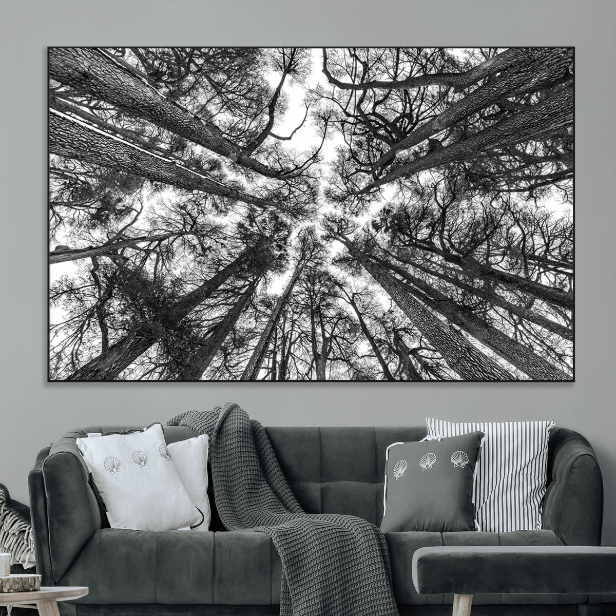 Trees Contemporary Art Canvas Print
