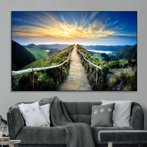 Mountain Landscape Wall Art Canvas Print