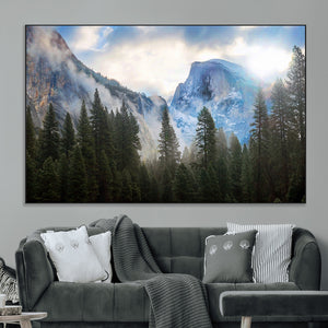 Half Dome Yosemite Calinia Wall Art Canvas Print El Capitan