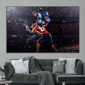 American Football Wall Art Canvas Print, Stadium Sport Wall