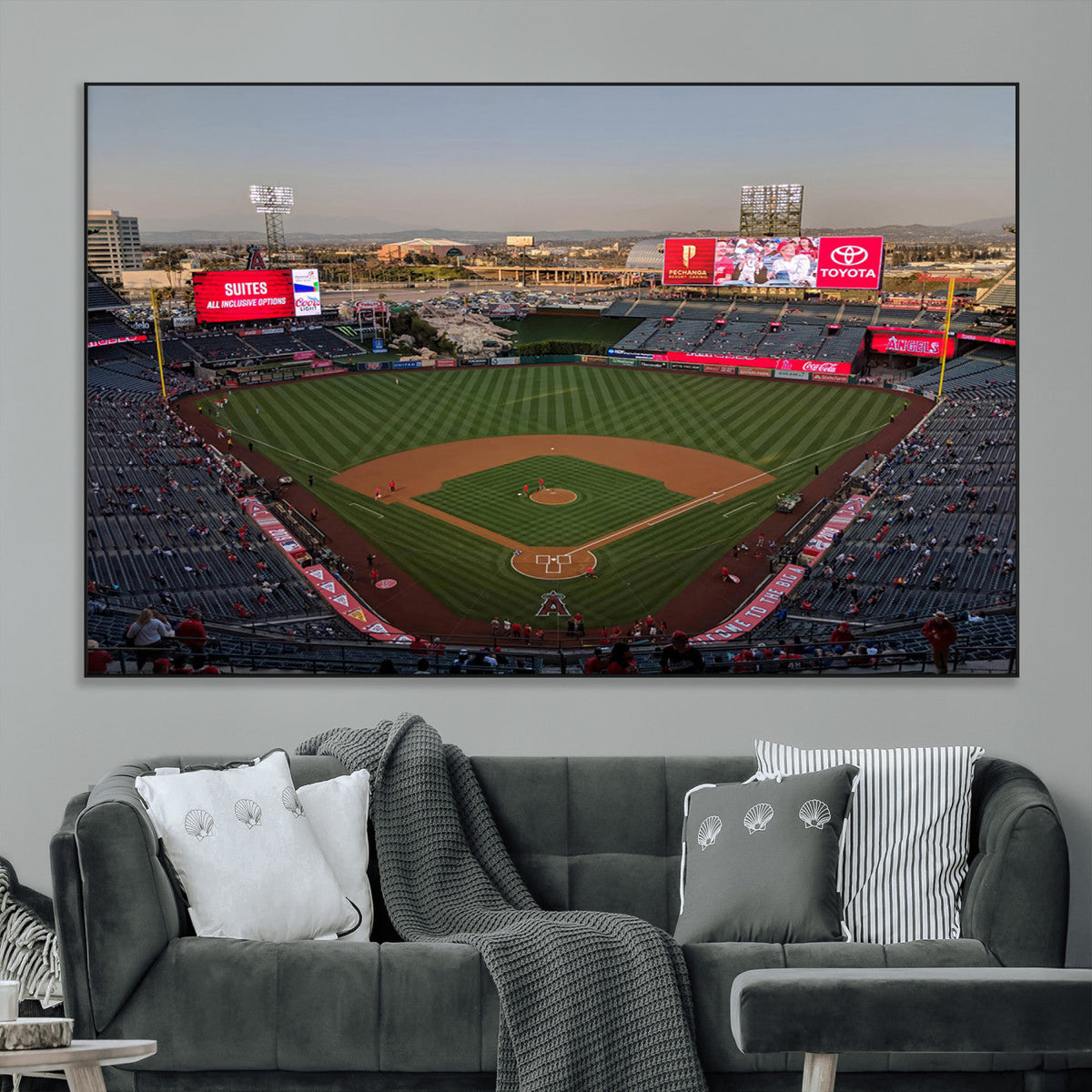 Los Angeles Angels Baseball Canvas Print - Anaheim Angel