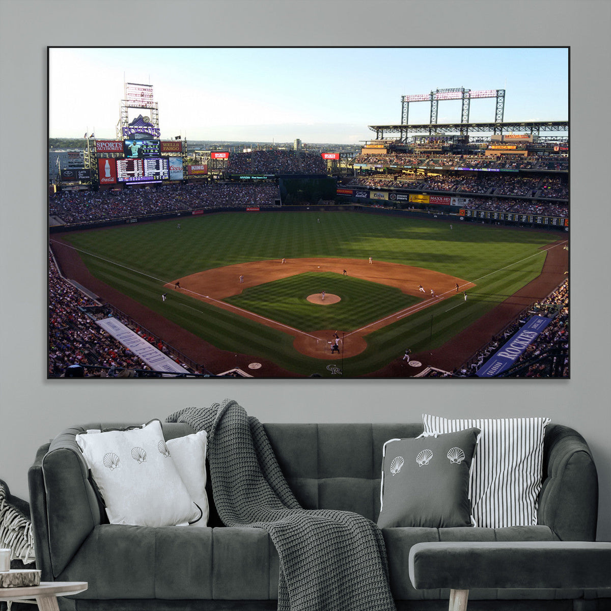 Colorado Rockies Coors Field Wall Art Canvas Print - MLB