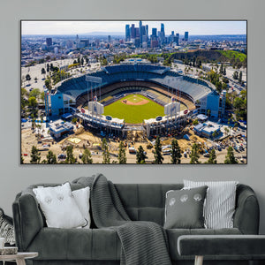 Los Angeles Dodgers Dodger Stadium Wall Art Canvas Print -