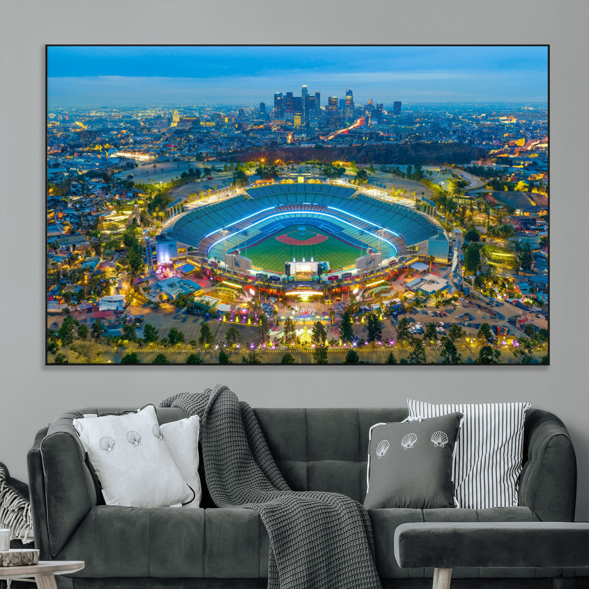 Los Angeles Dodgers Wall Art Canvas, Dodger Stadium Wall Art
