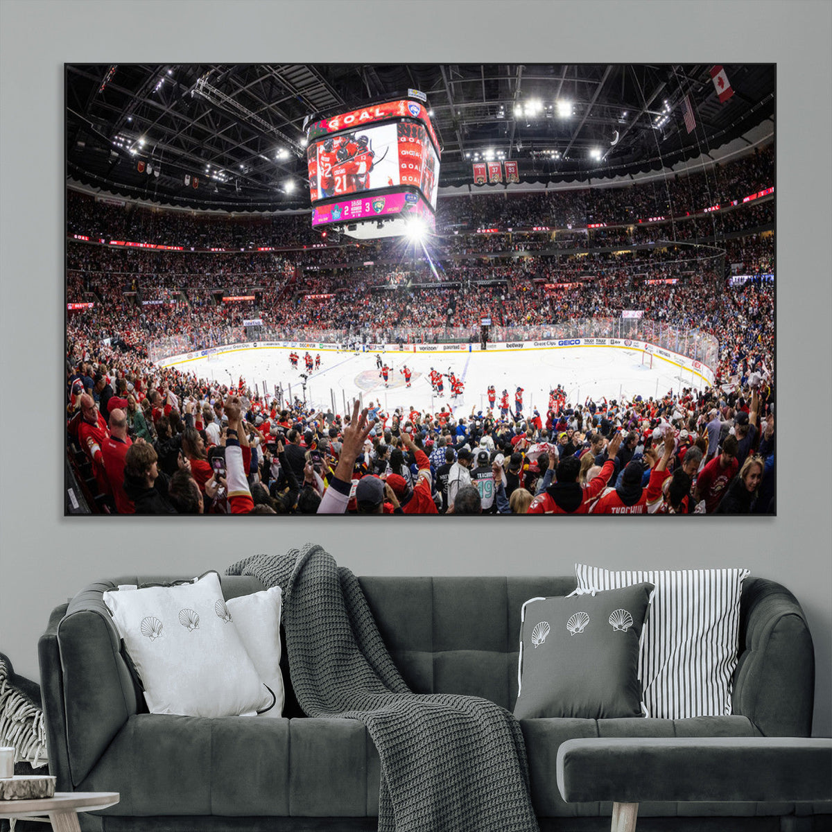 Amerant Bank Arena Wall Art Canvas Print - Basketball Arena