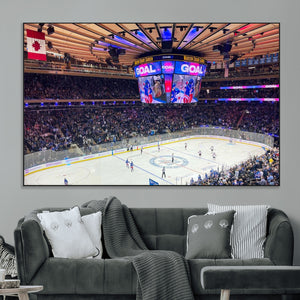 Madison New York Rangers Hockey Stadium Wall Art Canvas