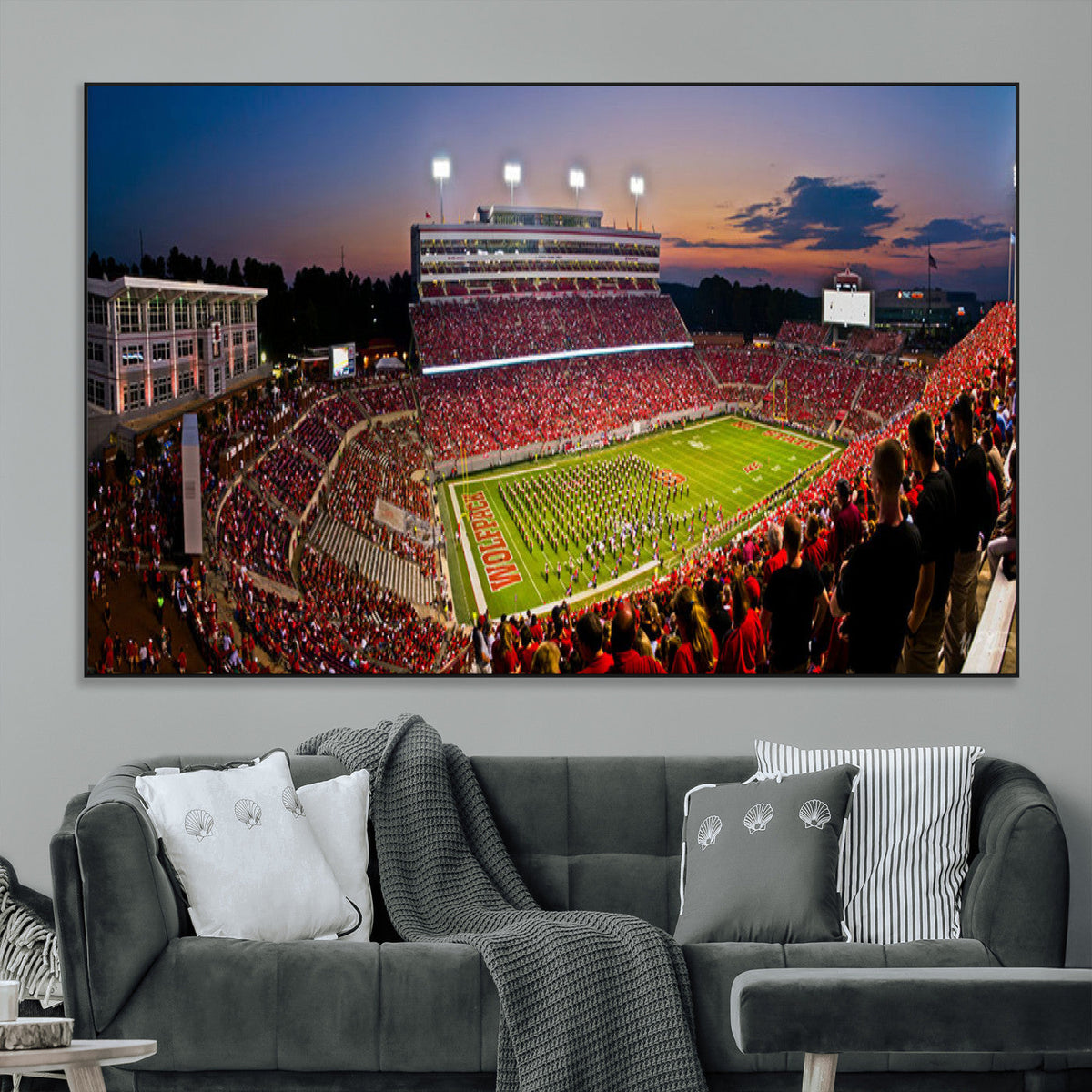 NC State Wolfpack Football Team Print - Raleigh
