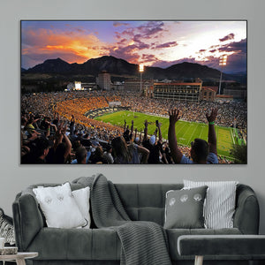 Framed Colorado Buffaloes Football Team Print - Boulder