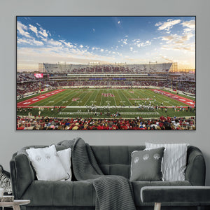 Framed Houston Cougars Football Team Print - Houston TDECU