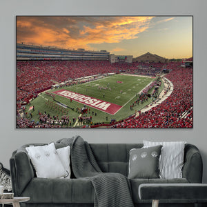 Camp Randall Stadium Wisconsin Badgers Large Wall Art Canvas