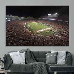 Wisconsin Badgers Football Team Print - Madison Camp Randall