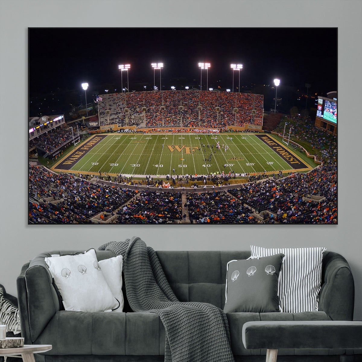 Demon Deacons Print Canvas, Football Team Print -
