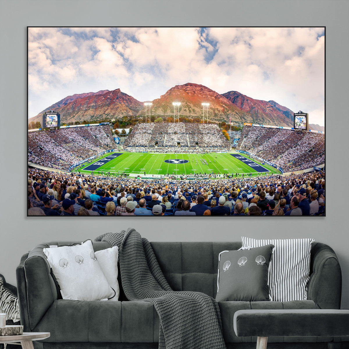 Brigham Young University Cougars Football Team Print - Provo