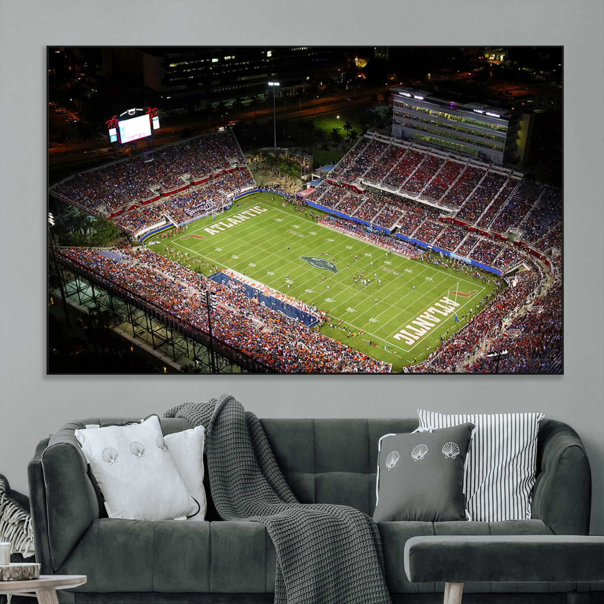 Florida Atlantic University Owls Canvas Print, Football Team