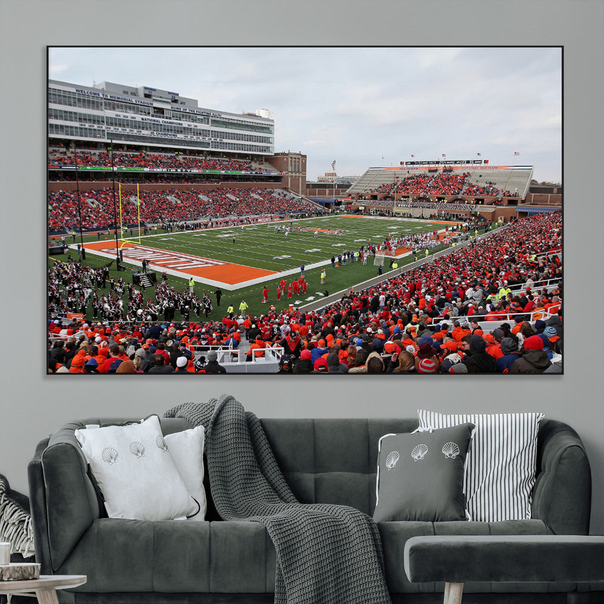University of Illinois Fighting Illini Football Team Print -