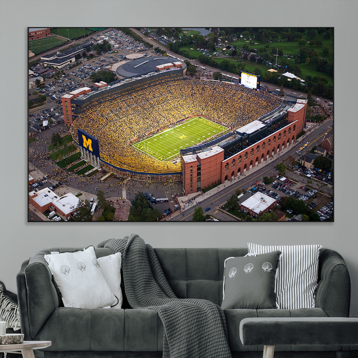 University of Michigan Wolverines Football Team Print - Ann