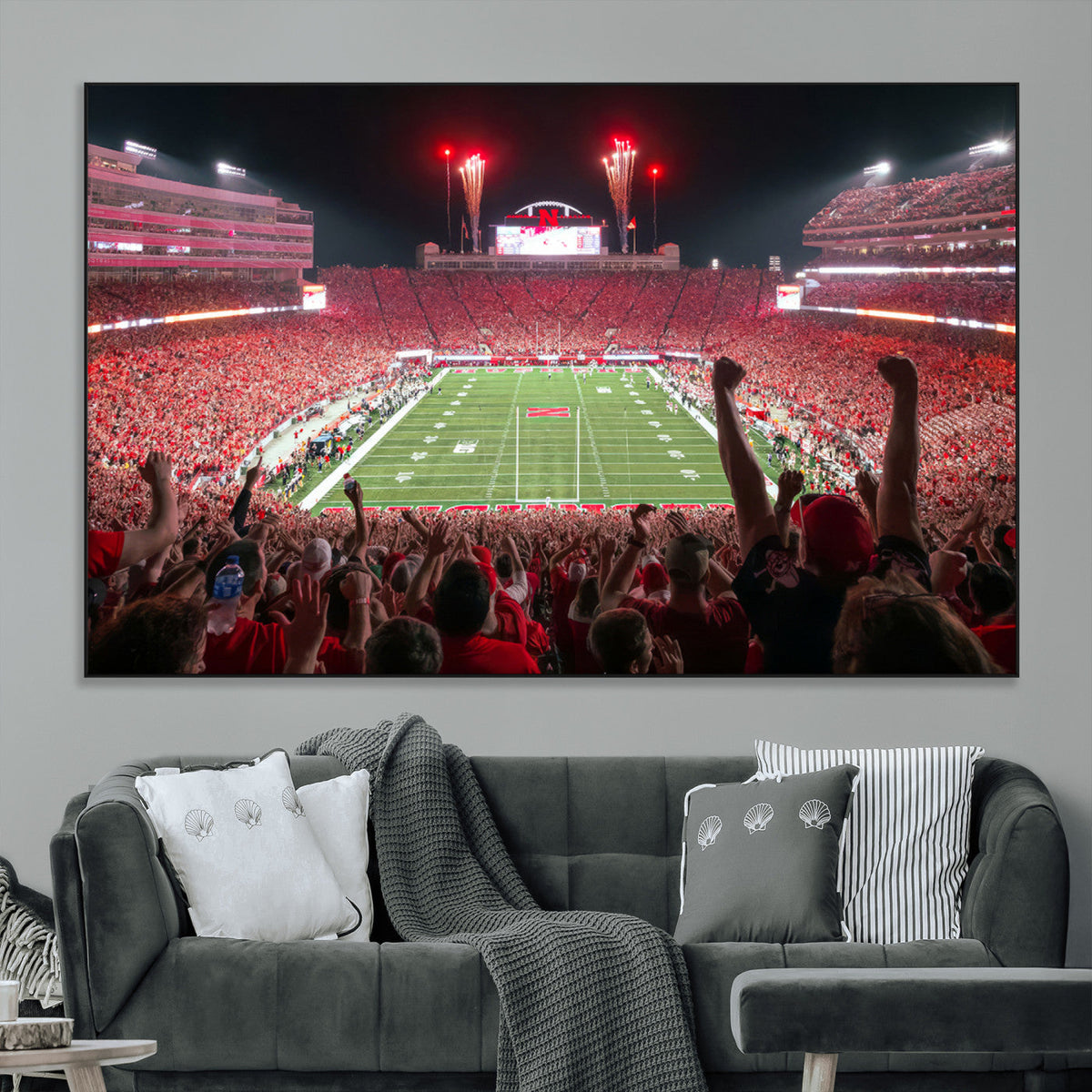 University of Nebraska Cornhuskers Football Team Print -