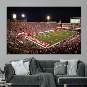 Indiana University Hoosiers Football Team Print Canvas -