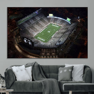 Michigan State Spartans Football Team Print - East Lansing