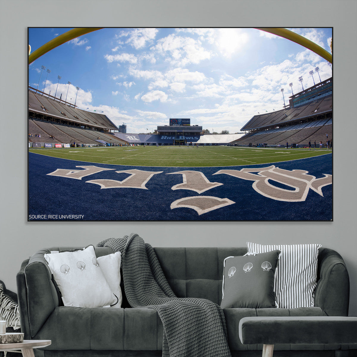 Rice University Owls Football Team Print - Houston Rice