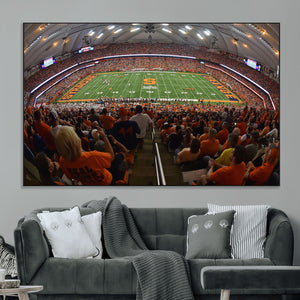Syracuse University Orange Football Canvas Print, Football