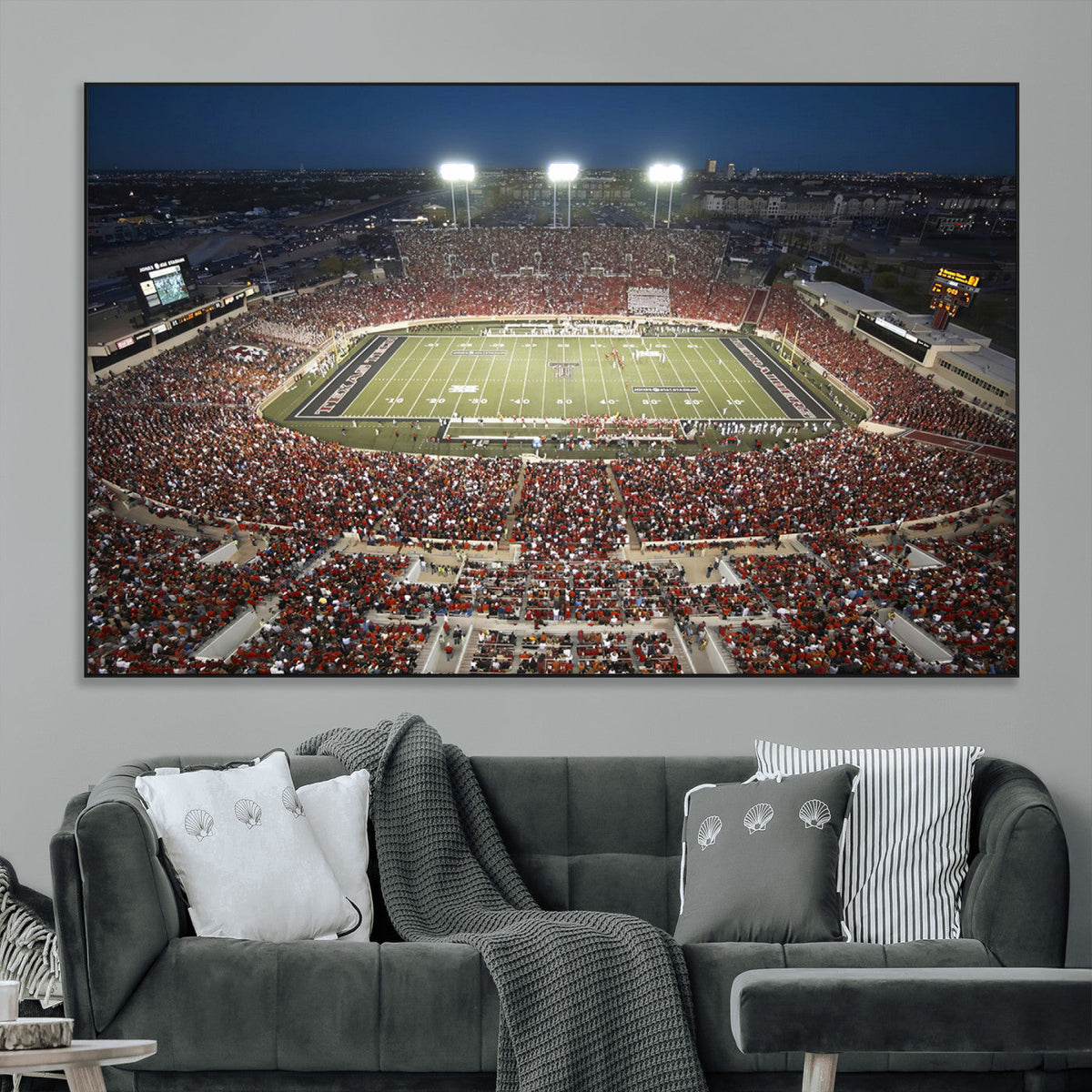 Texas Tech Red Raiders Football Team Print - Lubbock Jones
