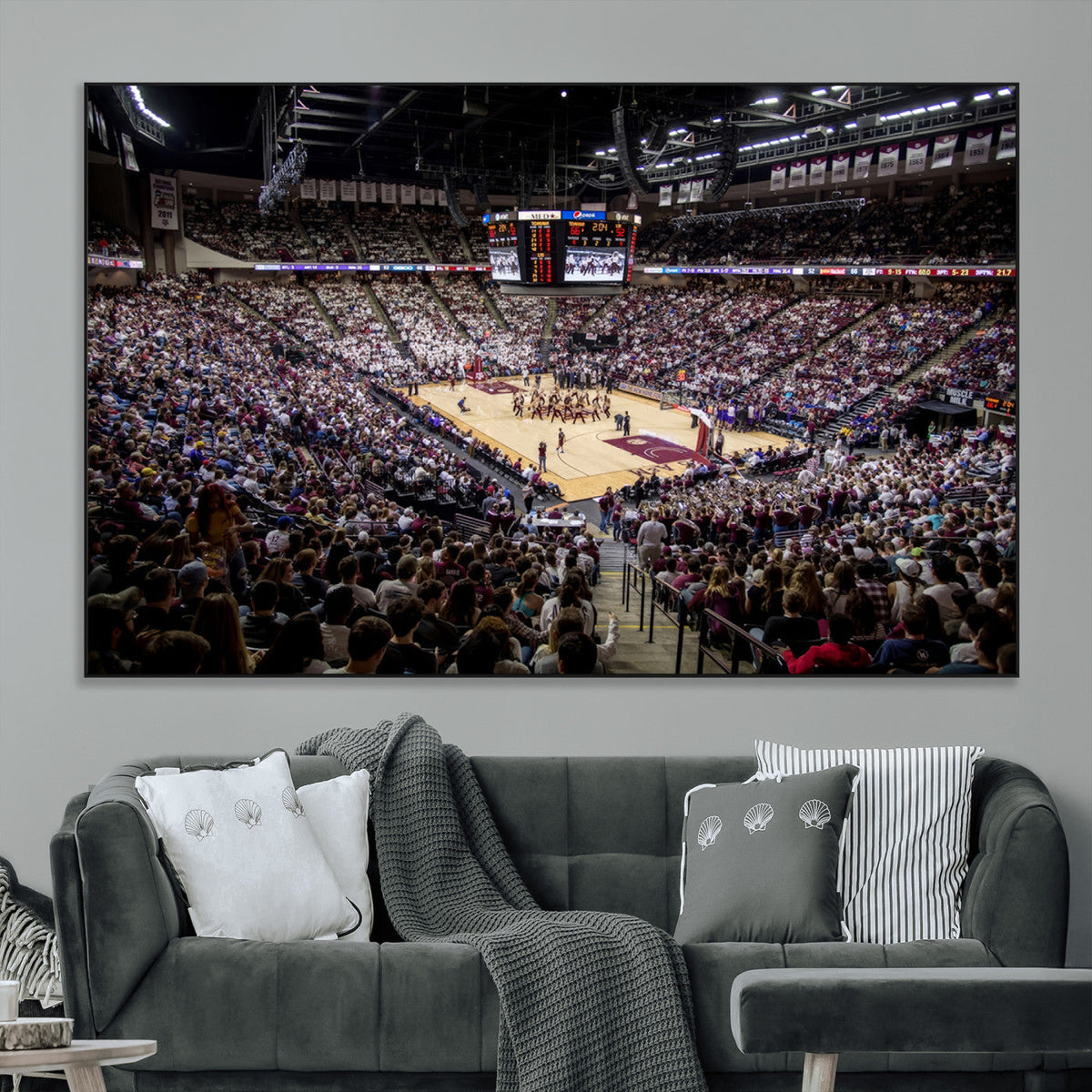 University of Nebraska Cornhuskers Basketball Team Print -