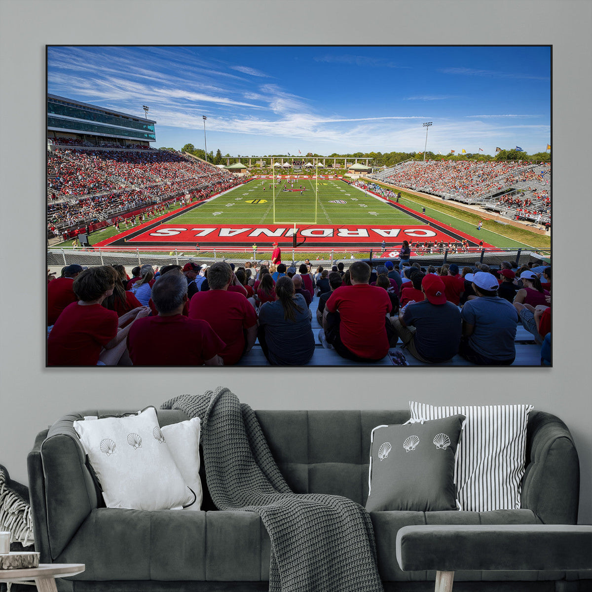 Ball State Cardinals Football Team Print - Muncie Scheumann