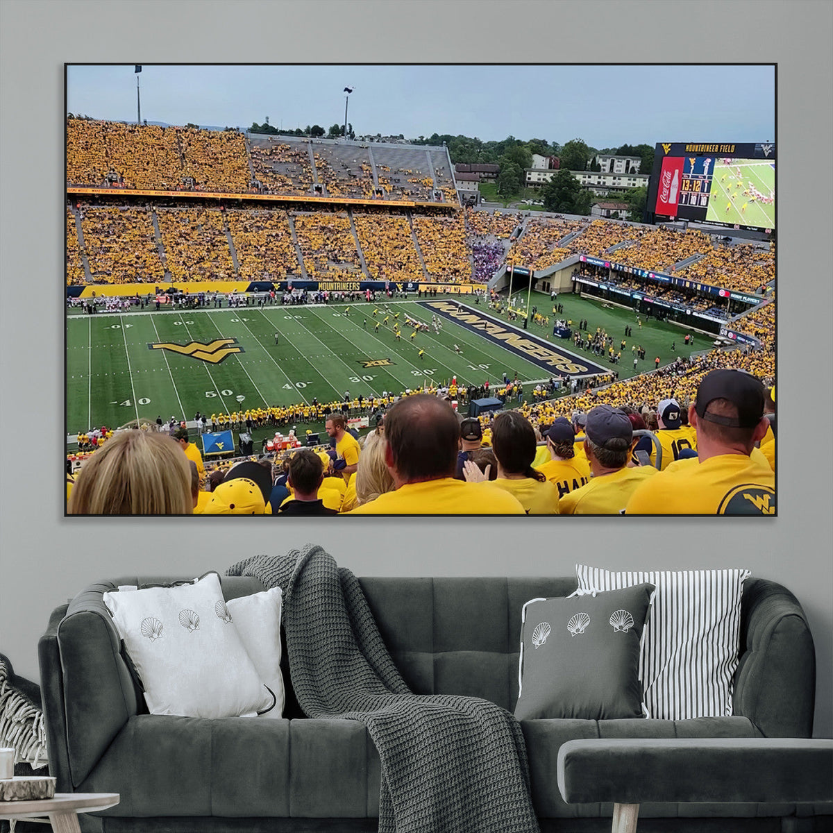 Puskar Stadium Canvas Print Wall Art - Morgantown Print -