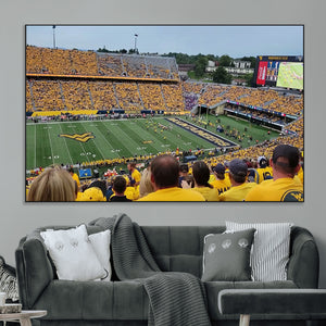 Puskar Stadium Canvas Print Wall Art - Morgantown Print -