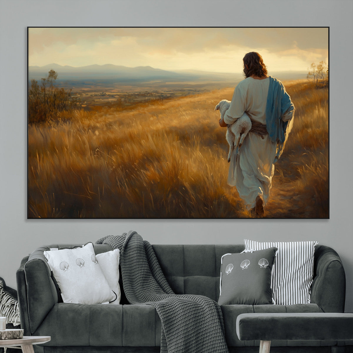 Jesus the Good Shepherd Wall Art Canvas Print -