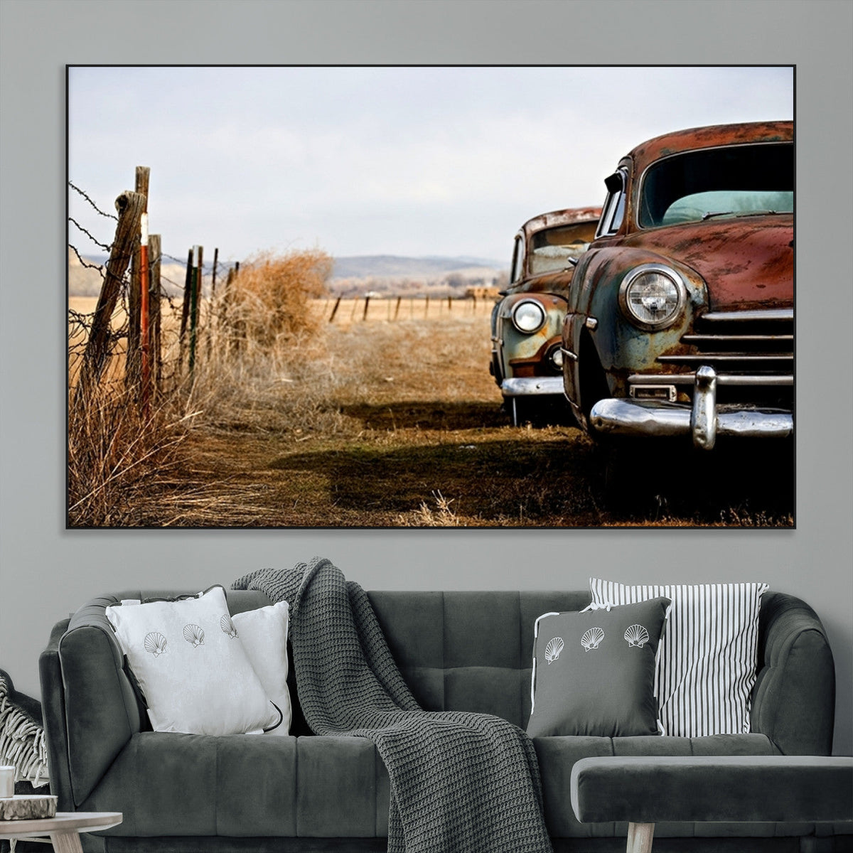 Classic Cars Vintage Wall Art Canvas Print