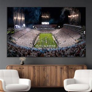 Penn Stadium Football Wall Art Canvas Print, Pennsylvania