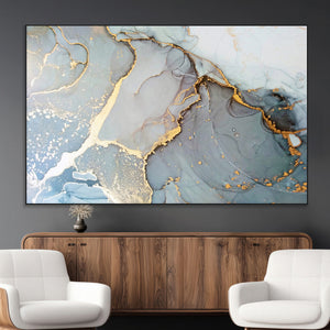Large Abstract Marble Wall Art Canvas Print for Living Room