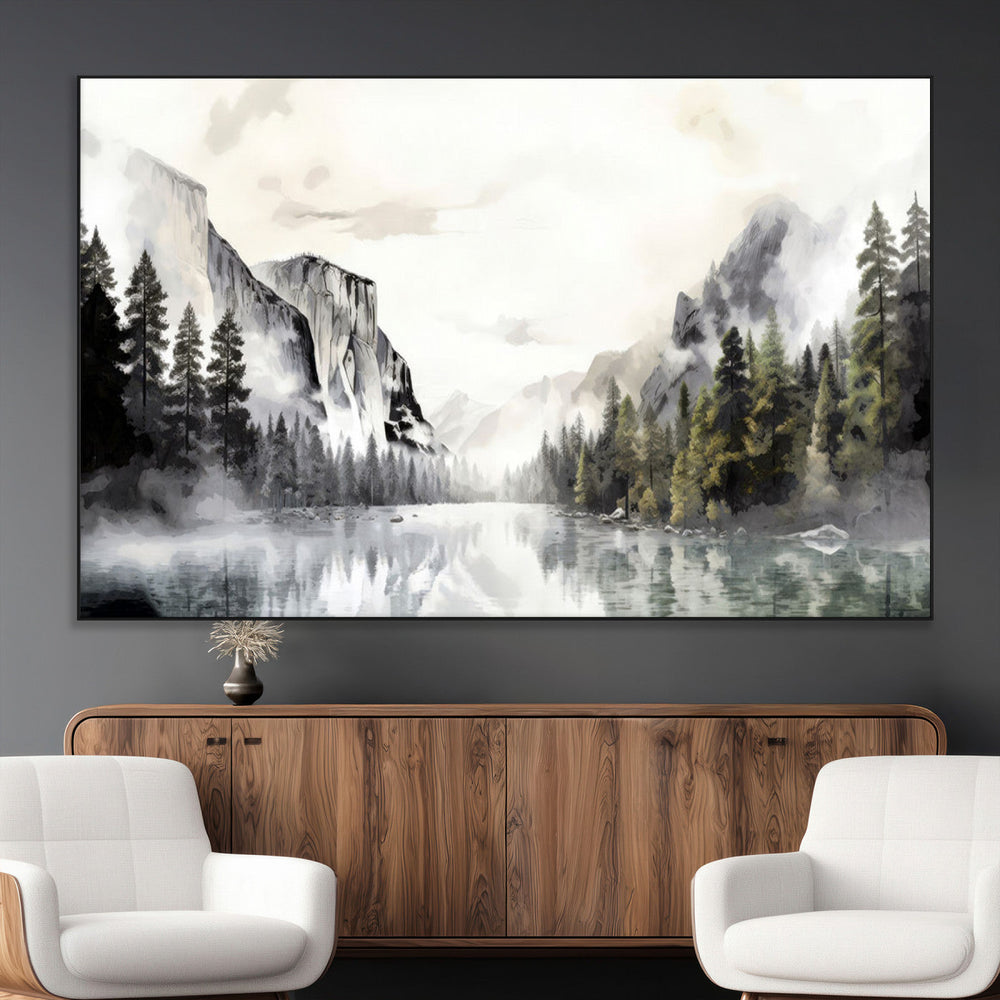 Yosemite Valley Wall Art Canvas Print – Framed and Ready to