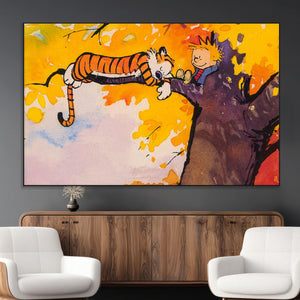 High-Quality Giclee Canvas Print – Framed Calvin Wall Art