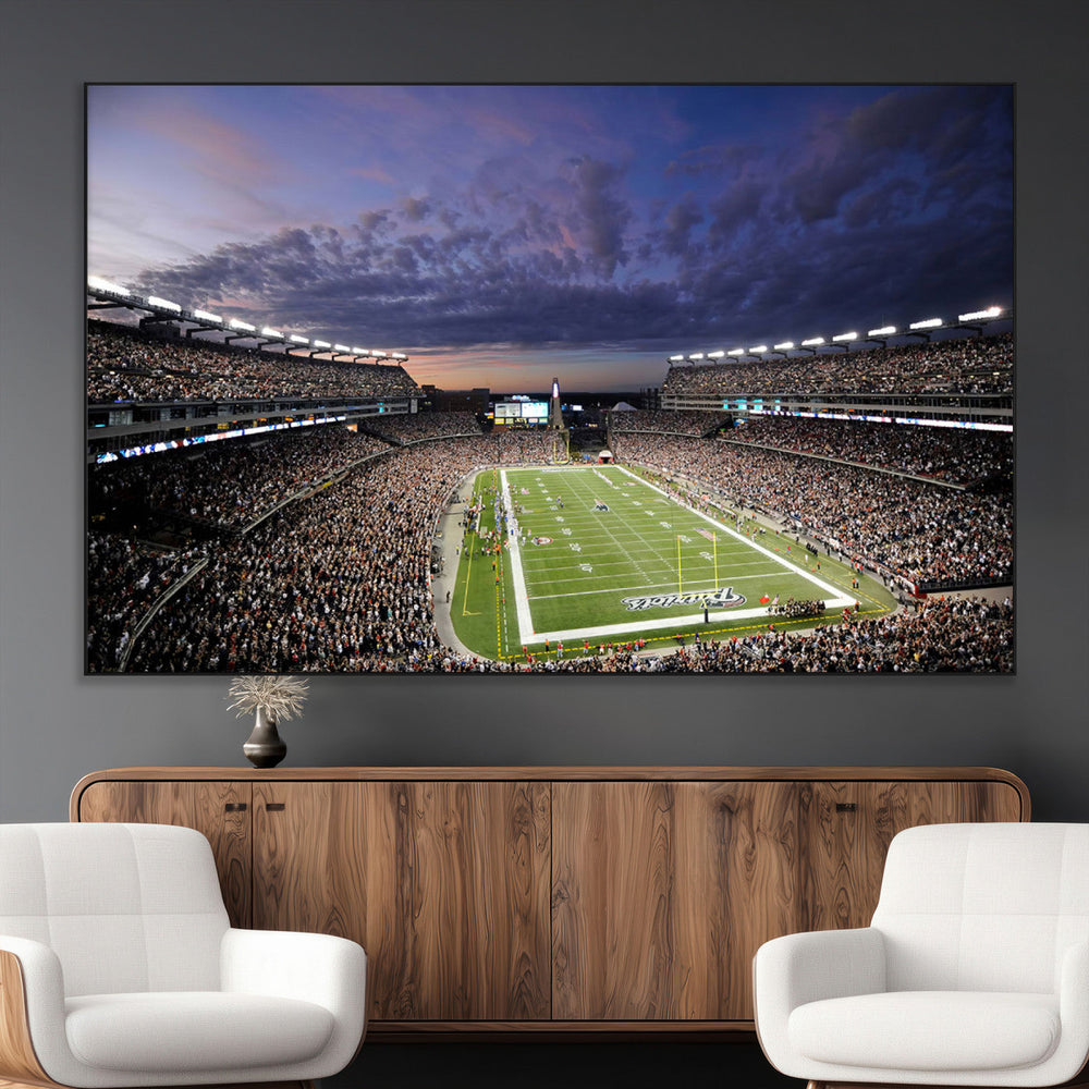 New England Patriots Football Team Print - Foxborough