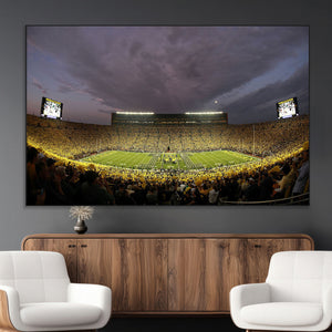 Michigan Wolverines Print - Michigan Stadium Wall Art Canvas