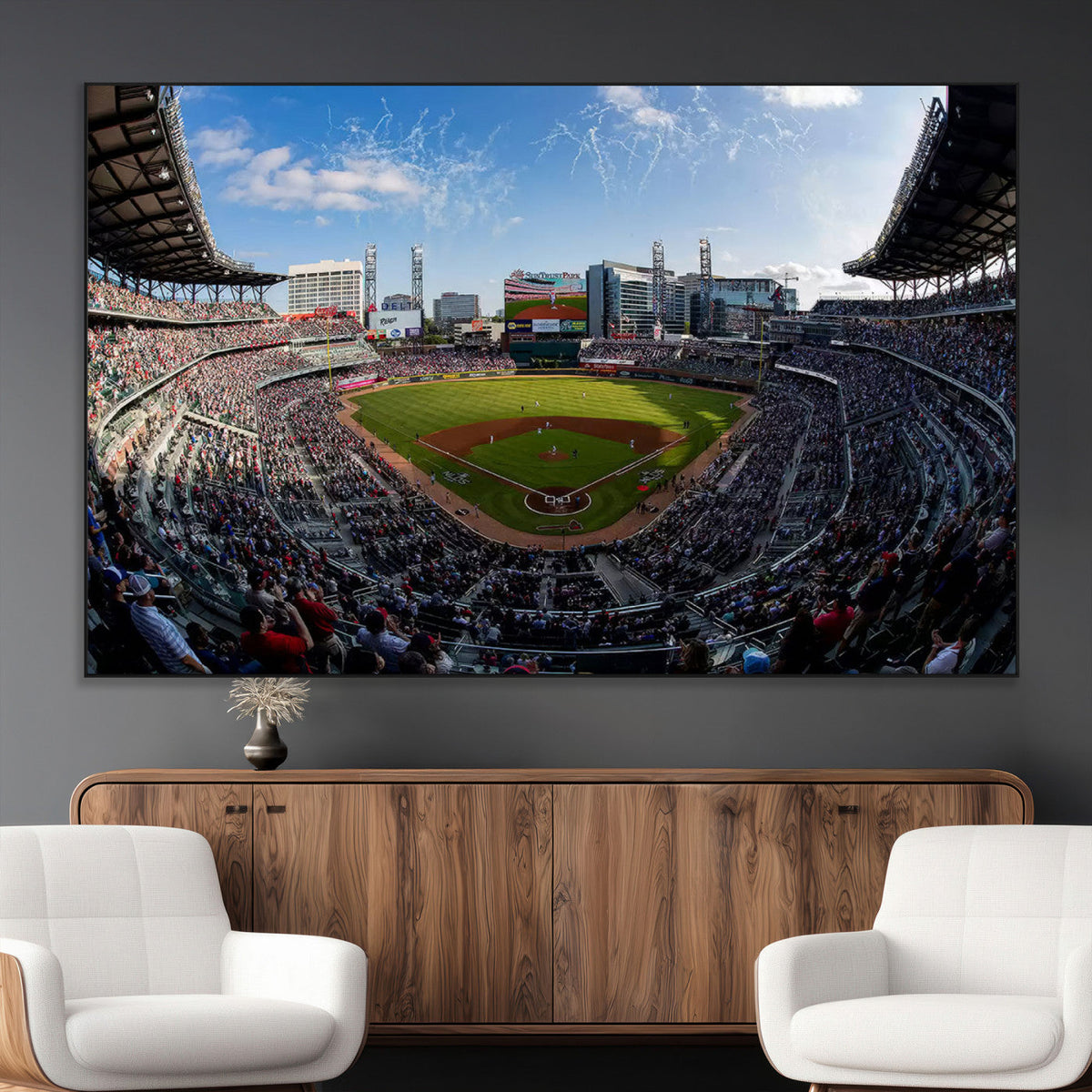 Truist Park Stadium Canvas Wall Art - Atlanta Braves Game