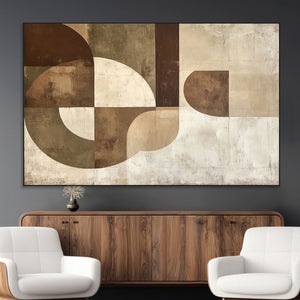 Wabi Sabi Geometric Wall Art | Abstract Modern Minimalist