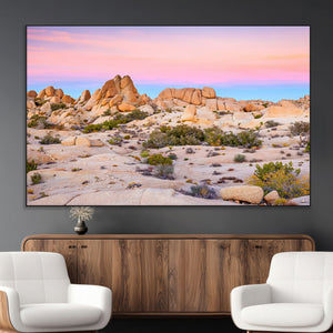 Vibrant Sunset Sky Wall Art Canvas Print – Framed Joshua