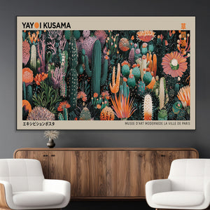 Yayoi Kusama Art Print Canvas – Abstract Mount Fuji Japanese