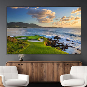 Pebble Beach Golf Links Wall Art Canvas Print – Iconic