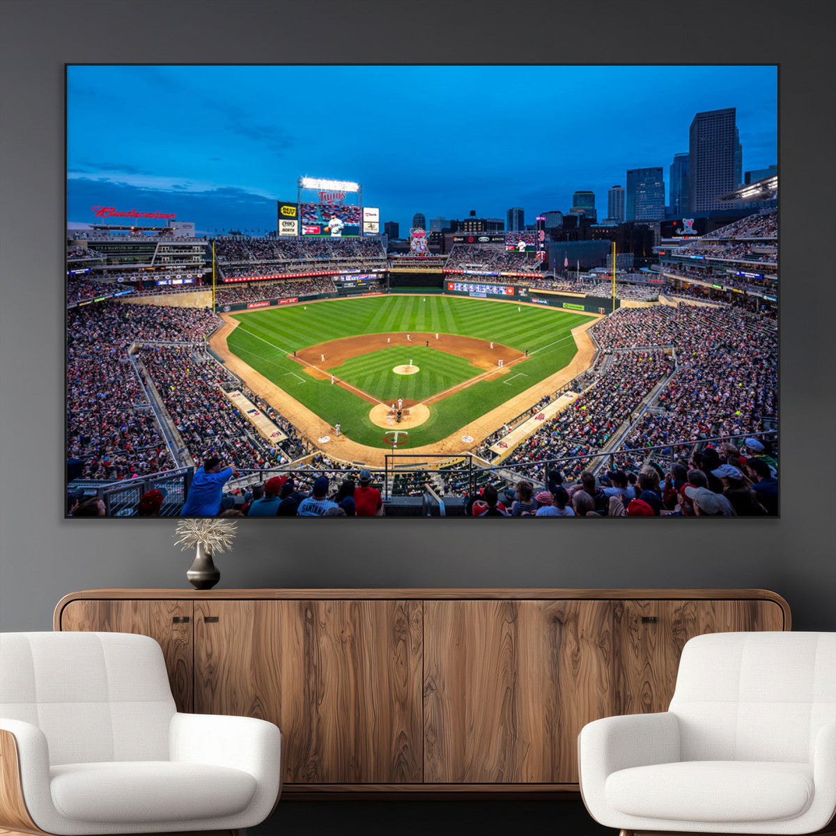 Target Field Stadium Wall Art Canvas Print – Minnesota Twins