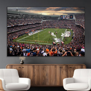 Chicago Bears Soldiers Field Wall Art Canvas Print – Framed