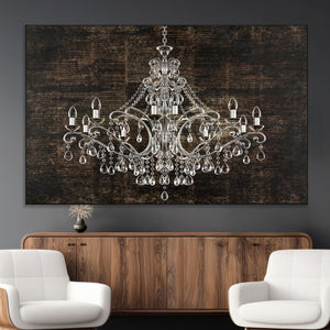 Rustic Chandelier Canvas Print